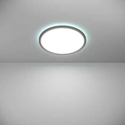 Eglo - Iluminação de teto LED RGBW para casa de banho com regulação LED/18,5W/230V 2700-6500K pr.38,9cm IP44 preto ZigBee