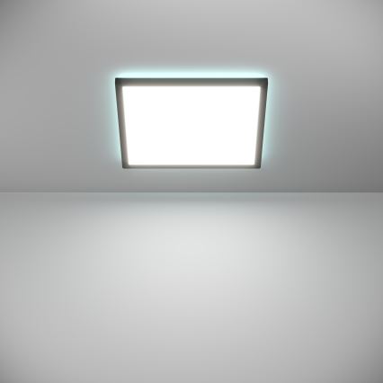 Eglo - Iluminação de teto LED RGBW para casa de banho com regulação LED/17,6W/230V 2700-6500K 39x39 cm IP44 preto ZigBee