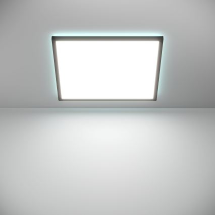 Eglo - Iluminação de teto LED RGBW para casa de banho com regulação LED/17W/230V 2700-6500K 50x50cm IP44 preto ZigBee