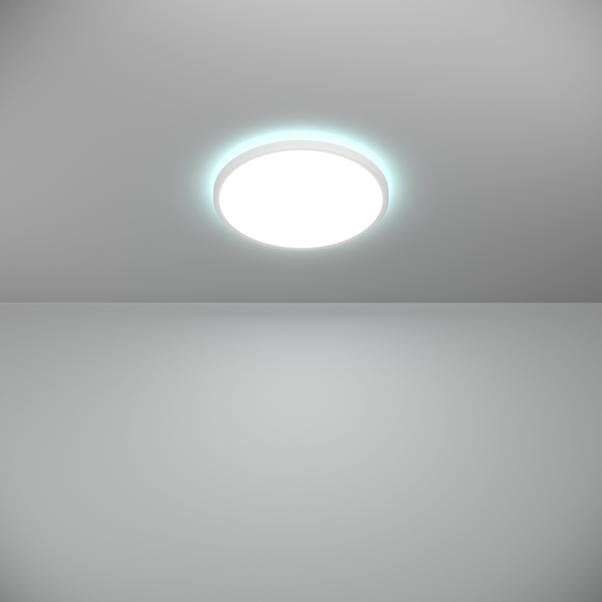 Eglo - Iluminação de teto LED RGBW para casa de banho com regulação LED/13,9W/230V 2700-6500K diâmetro 30 cm IP44 branco ZigBee