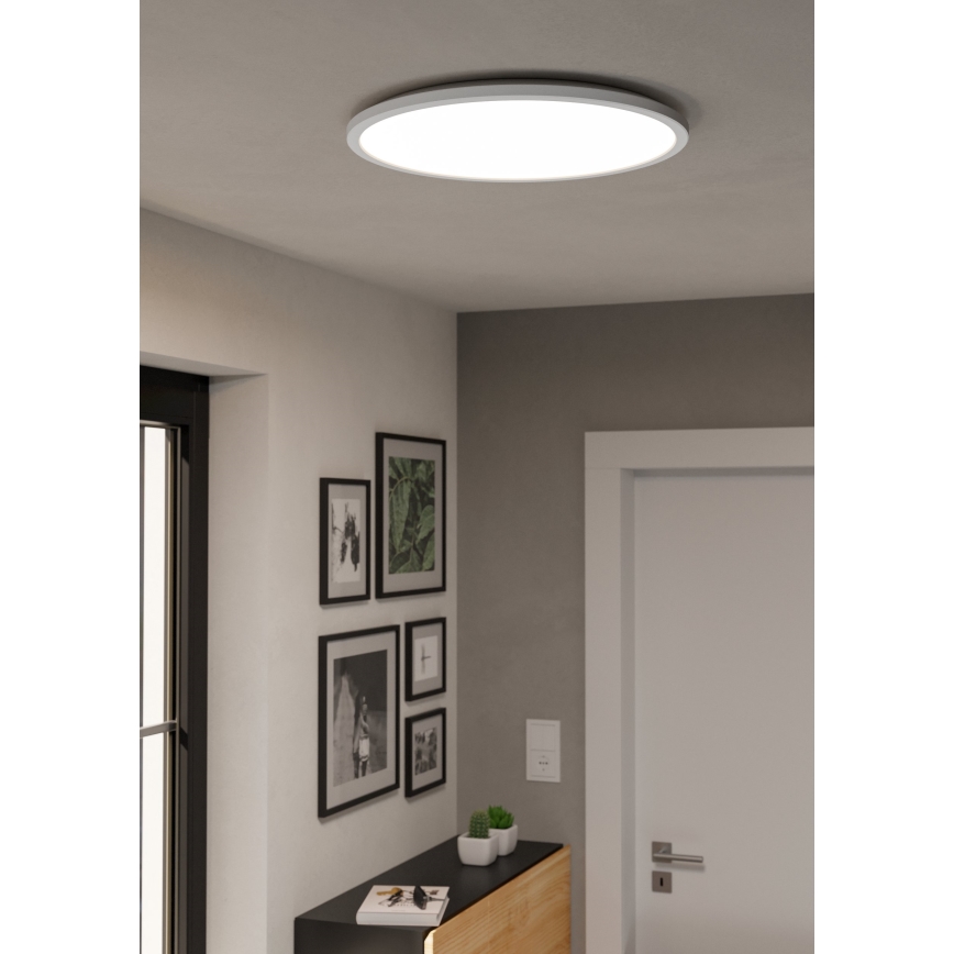 Eglo - Iluminação de teto LED RGBW para casa de banho com regulação LED/16,8W/230V 2700-6500K diâmetro 50 cm IP44 branco ZigBee