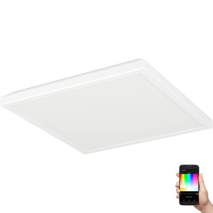 Eglo - Iluminação de teto LED RGBW para casa de banho com regulação LED/13,4W/230V 2700-6500K 29x29 cm IP44 branco ZigBee