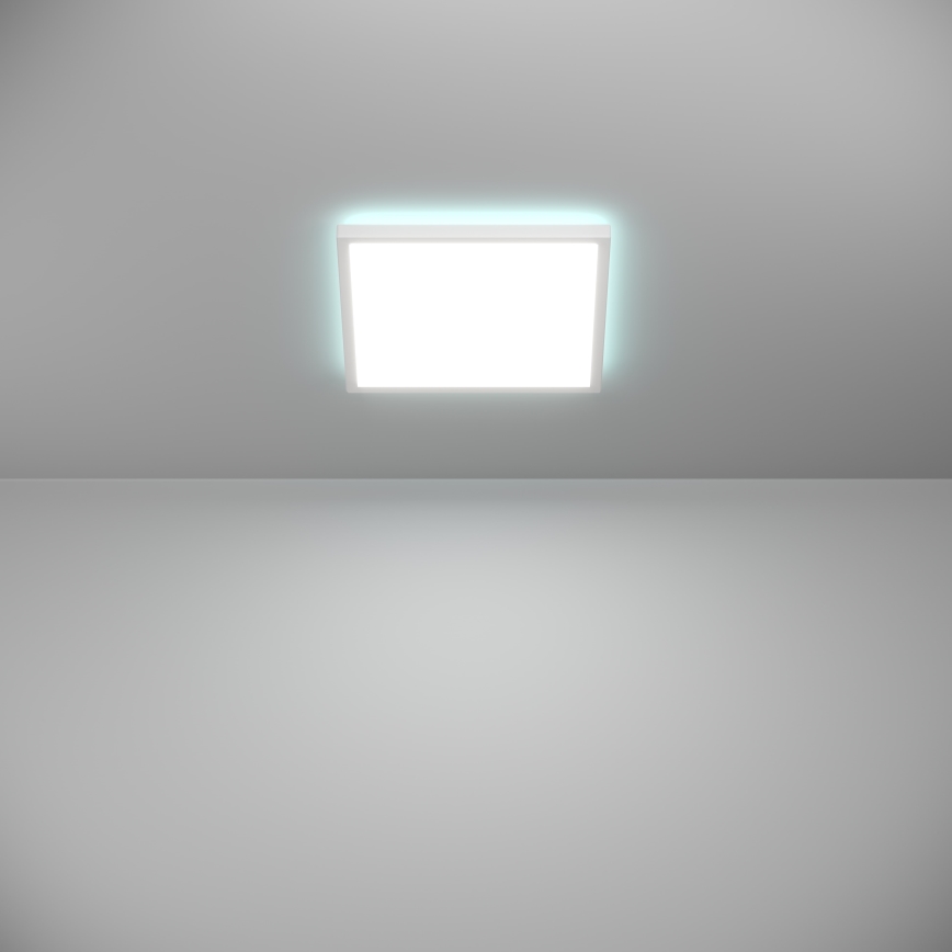 Eglo - Iluminação de teto LED RGBW para casa de banho com regulação LED/13,4W/230V 2700-6500K 29x29 cm IP44 branco ZigBee