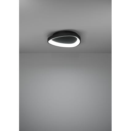 Eglo - Iluminação de teto LED com regulação LED/12W/230V 2700-6500K preto + comando