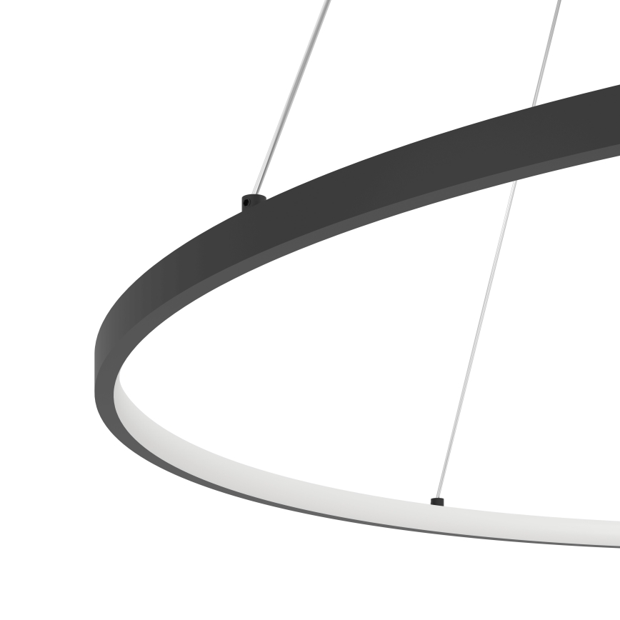 Eglo - Candeeiro suspenso LED com regulação LED/40W/230V 2700-6500K preto + comando