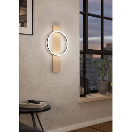 Eglo - Iluminação de parede LED LED/12W/230V 3000K bege/preto