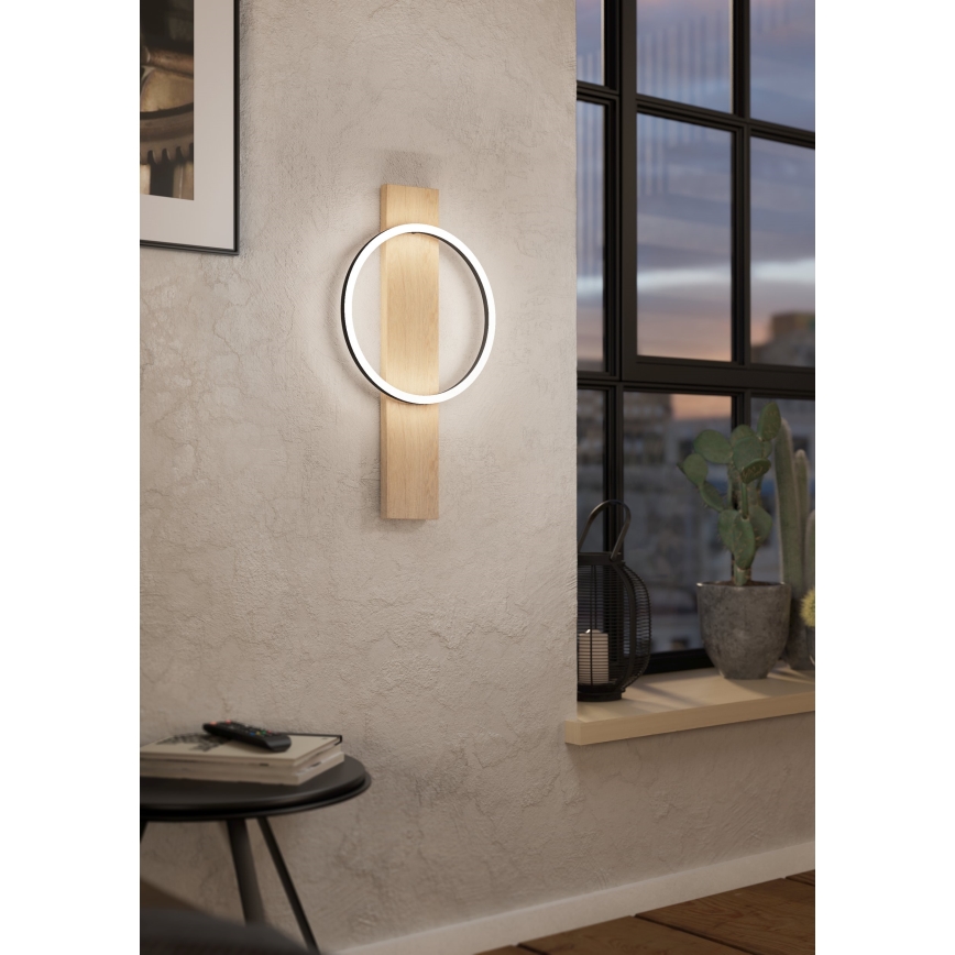 Eglo - Iluminação de parede LED LED/12W/230V 3000K bege/preto