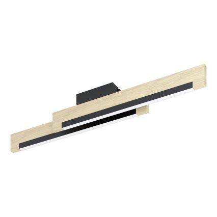 Eglo - Iluminação de teto LED com regulação 2xLED/10W/230V 3000K preto/bege