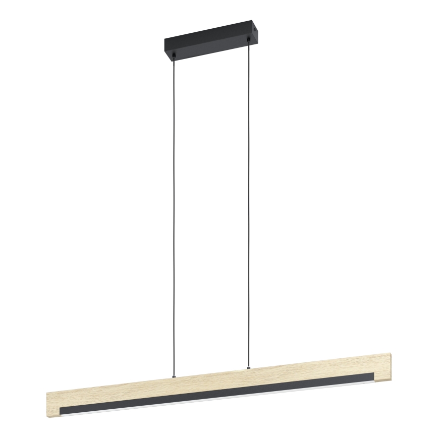 Eglo - Candeeiro suspenso LED com regulação LED/25,5W/230V 3000K preto/bege