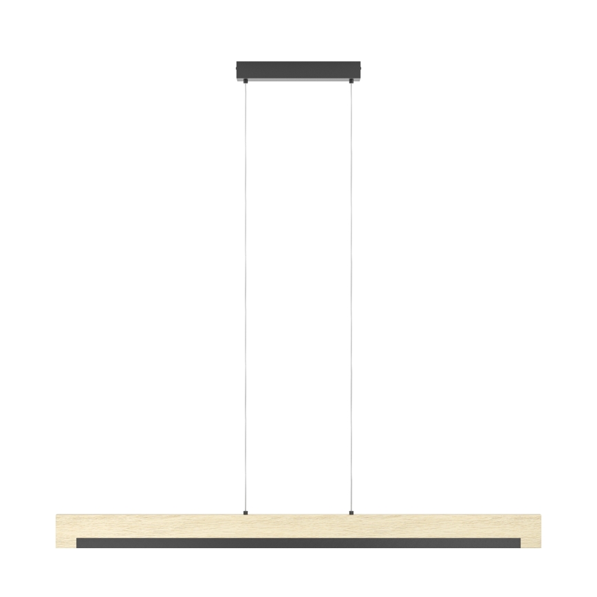 Eglo - Candeeiro suspenso LED com regulação LED/25,5W/230V 3000K preto/bege