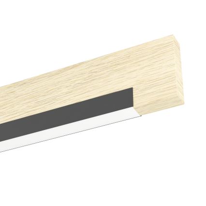 Eglo - Candeeiro suspenso LED com regulação LED/25,5W/230V 3000K preto/bege