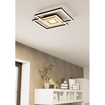 Eglo - Iluminação de teto LED com regulação 2xLED/17W/230V +1xLED/4,2W 2700-6500K + comando
