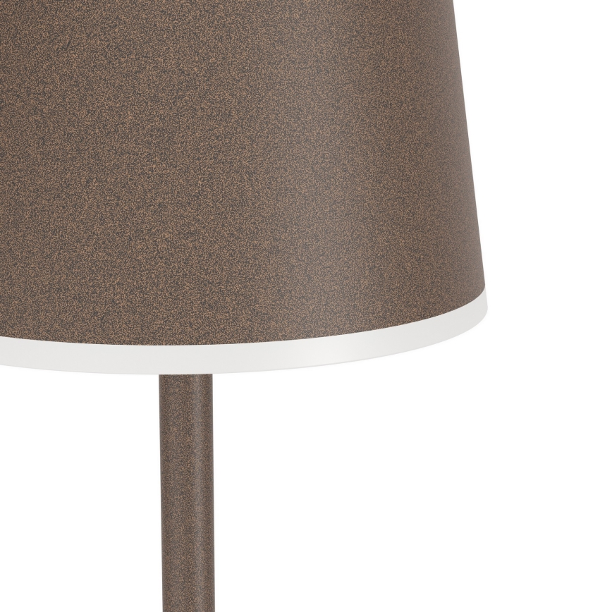 Eglo - Candeeiro de pé LED para exterior LED/4,3W/230V 2400/3000/4000K IP54 castanho