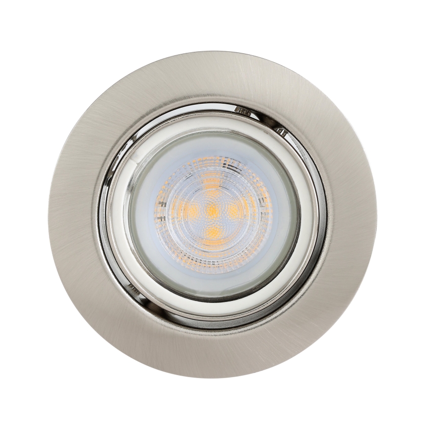 Eglo - CONJUNTO 3x Foco de encastrar LED 1xGU10/4W/230V cromado mate