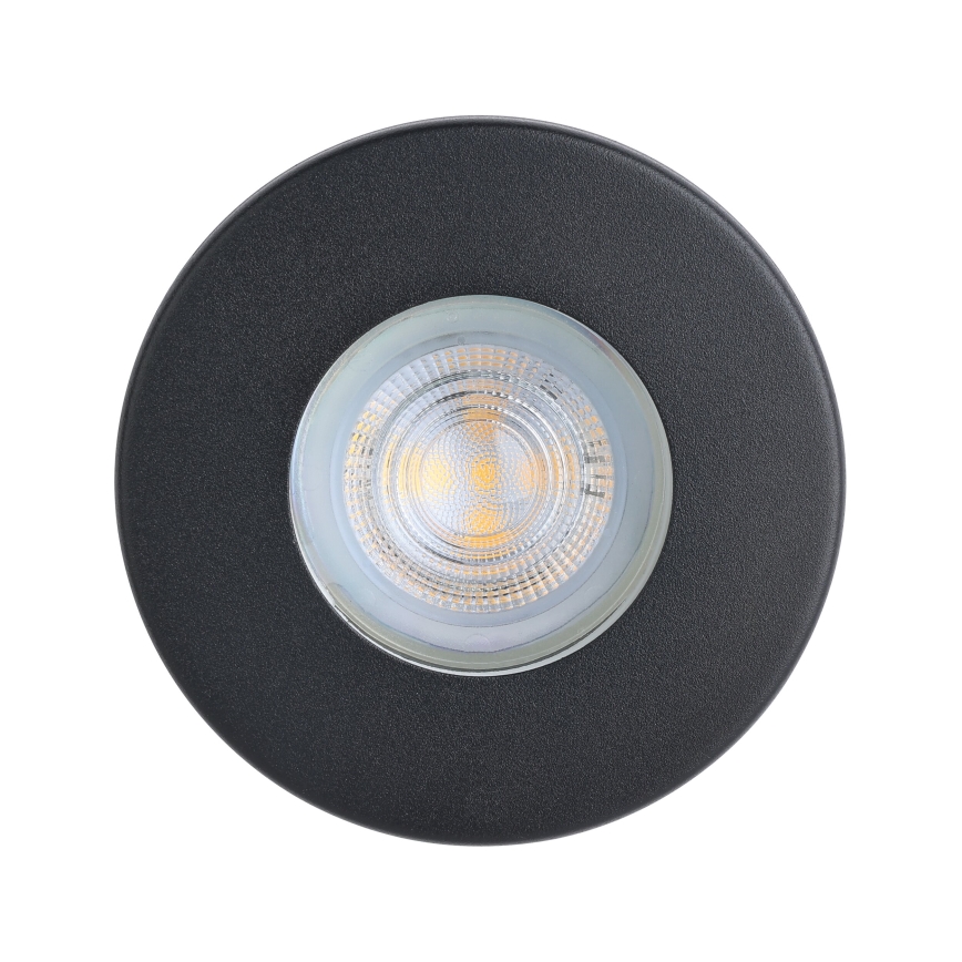 Eglo - CONJUNTO 3x Focos de encastrar LED para casa de banho 1xGU10/4W/230V IP44 preto