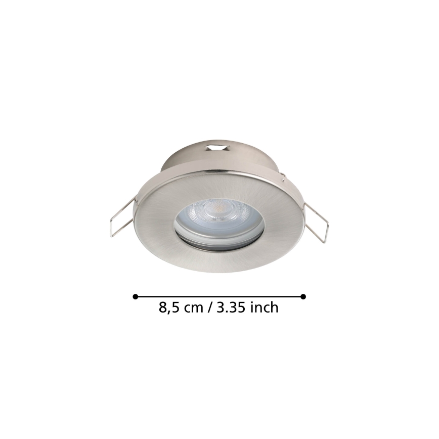 Eglo 901761 - CONJUNTO 3x Luzes LED para casa de banho FAVAZZINA 1xGU10/4W/230V IP44 cromado mate