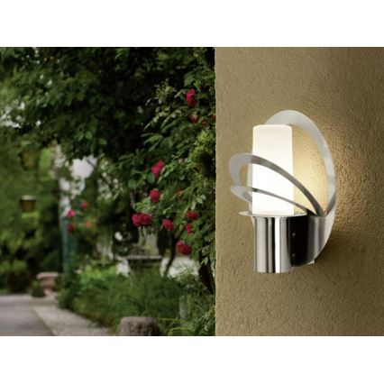 EGLO 90183 - Luz de parede de exterior AVELLINO 1xE27/60W branco IP54