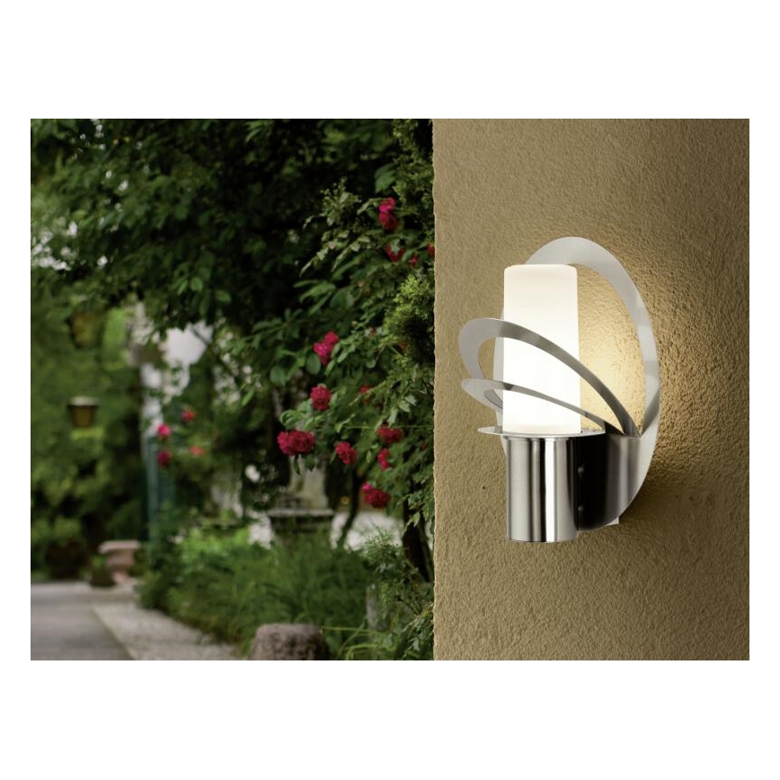 EGLO 90183 - Luz de parede de exterior AVELLINO 1xE27/60W branco IP54
