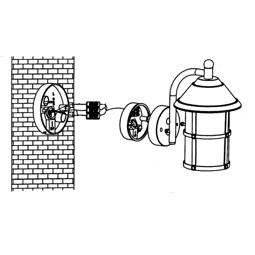 EGLO - Luz de parede de exterior 1xE27/60W/230V