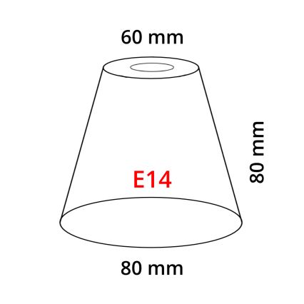 Eglo 902262 - Abajur MY CHOICE E14 diâmetro 8 cm