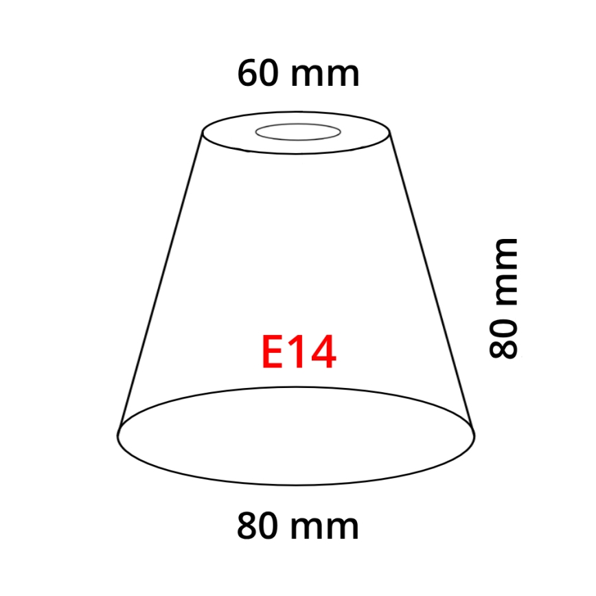 Eglo 902262 - Abajur MY CHOICE E14 diâmetro 8 cm