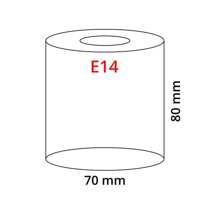 EGLO 90255 - Vidro MY CHOICE E14 diâmetro 7 cm castanho