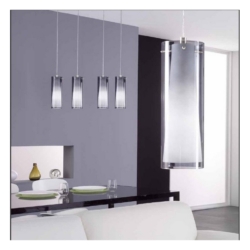 EGLO - Candelabro pendente 1 x E27/60W fumado