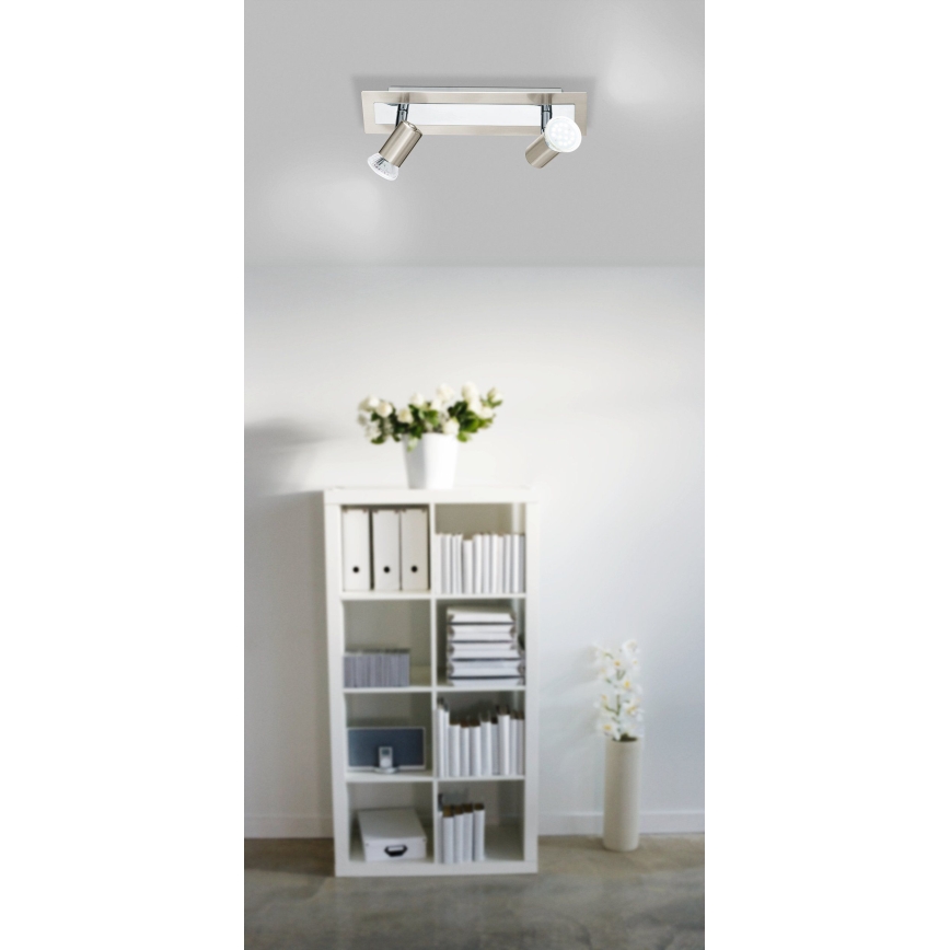 EGLO - Luz de teto parede 2xGU10/LED/3W