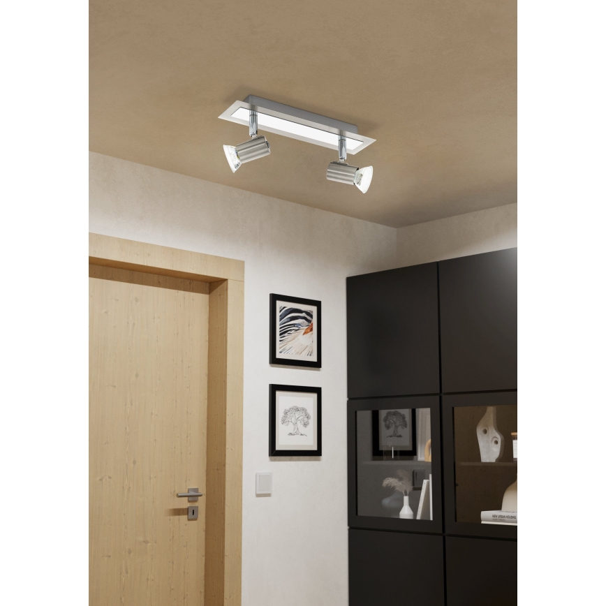 EGLO - Luz de teto parede 2xGU10/LED/3W