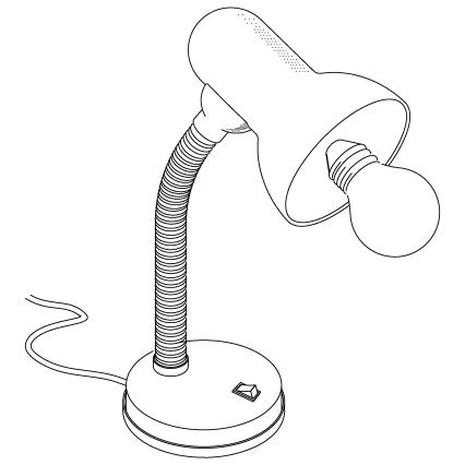 Eglo - Lâmpada de mesa 1 1xE27/40W/230V