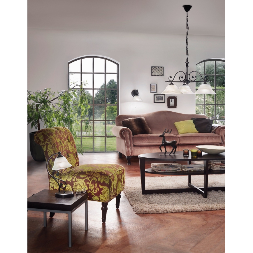 Eglo - Candeeiro suspenso MURCIA 3xE27/60W/230V