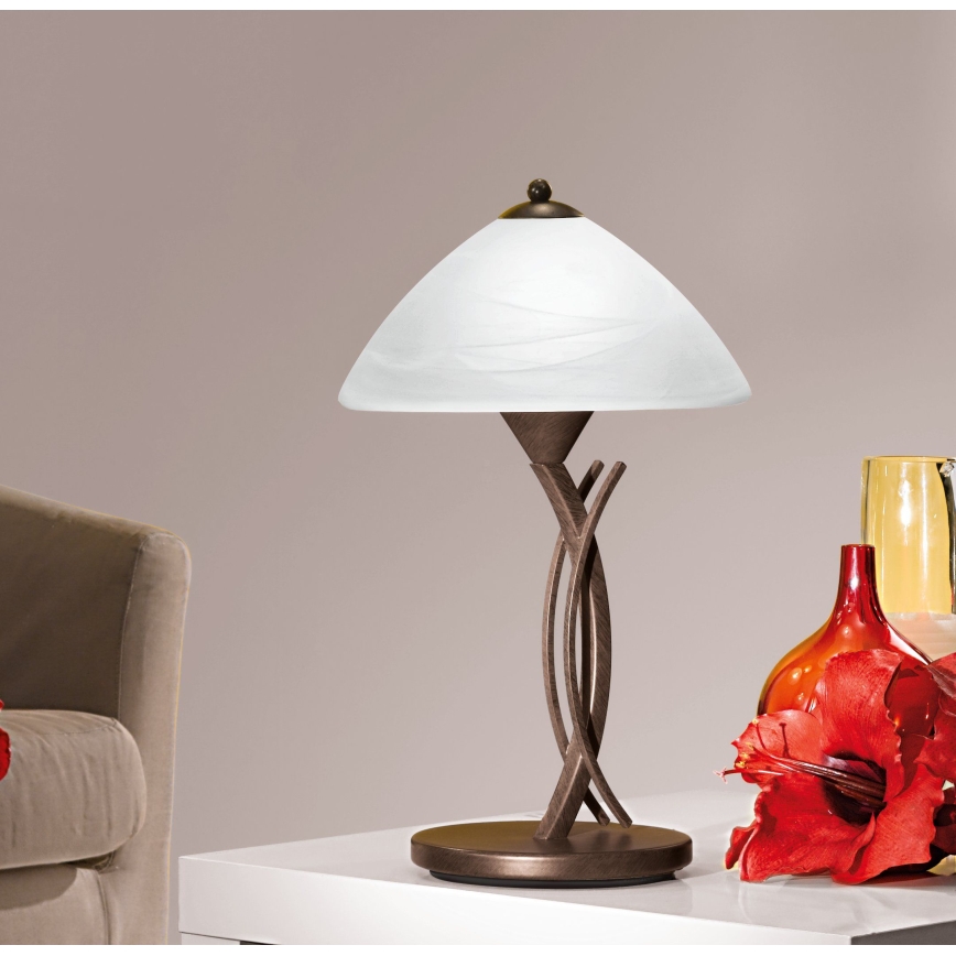 EGLO 91435 - Lâmpada de mesa VINOVO 1xE27/60W/230V