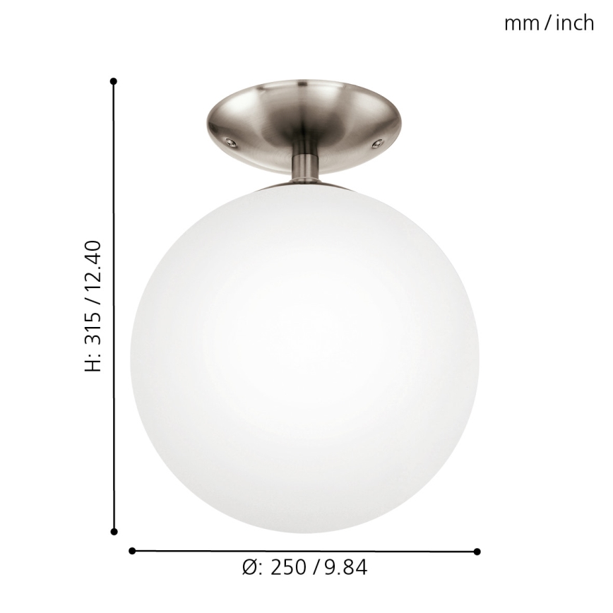 EGLO - Iluminação de teto 1xE27/60W diâmetro 25 cm