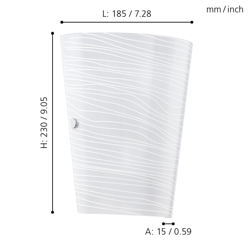 Eglo - Iluminação de parede 1xE27/60W/230V