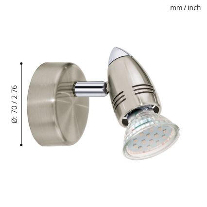 Eglo - Foco LED 1xGU10/3W/230V