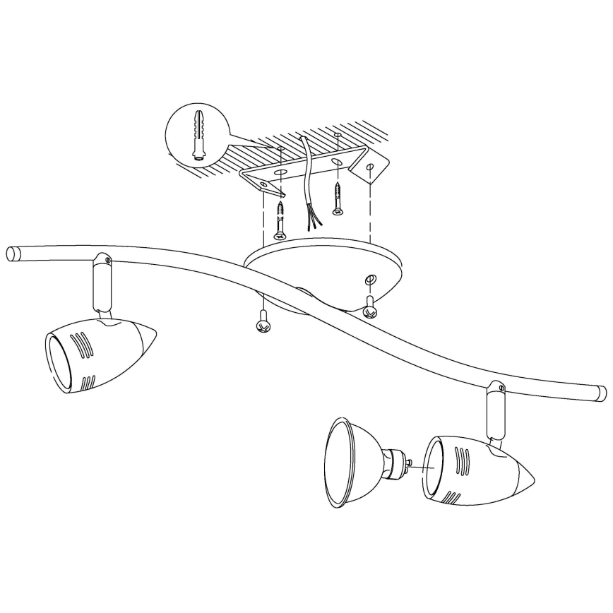 Eglo - Foco LED 2xGU10/3W/230V