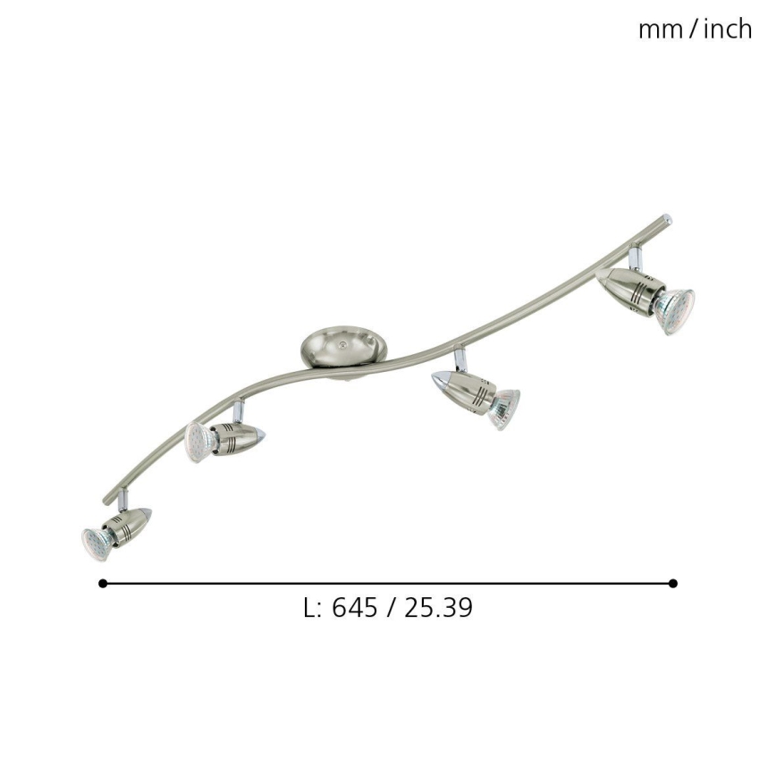Eglo - Candeeiro com focos LED MAGNUM 4xGU10/3W/230V
