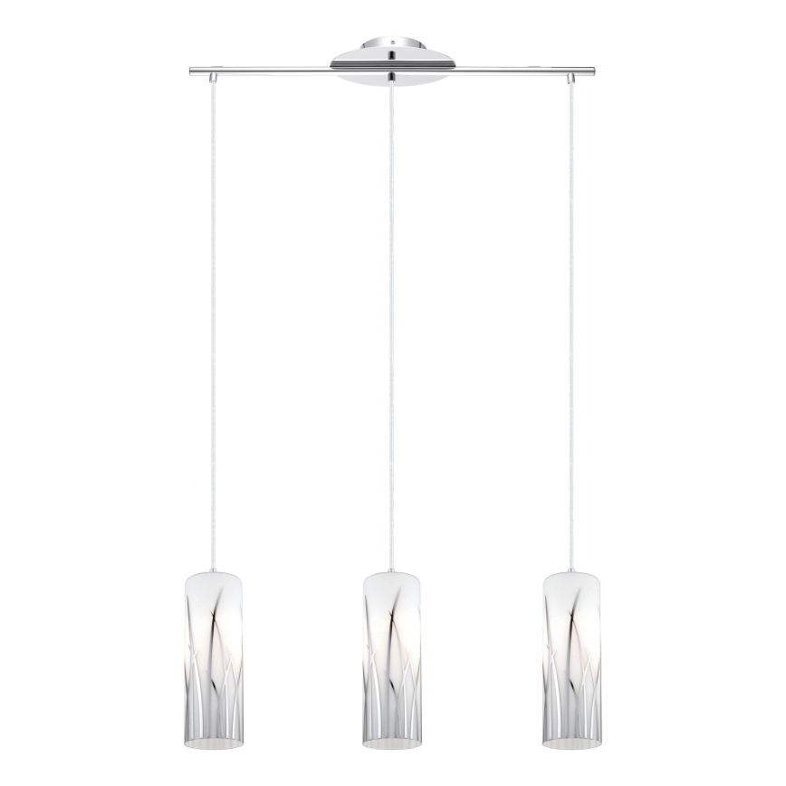 Eglo - Candeeiro suspenso RIVATO 3xE27/60W/230V