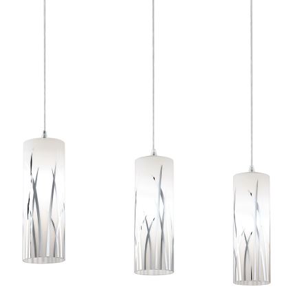 Eglo - Candeeiro suspenso RIVATO 3xE27/60W/230V