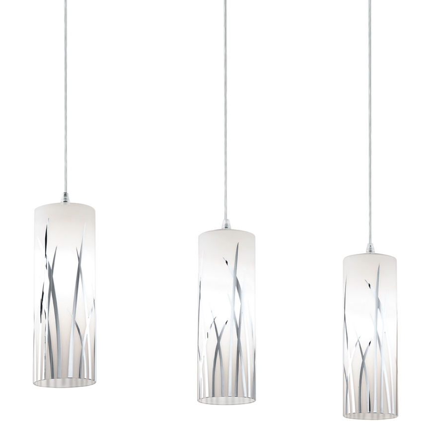 Eglo - Candeeiro suspenso RIVATO 3xE27/60W/230V