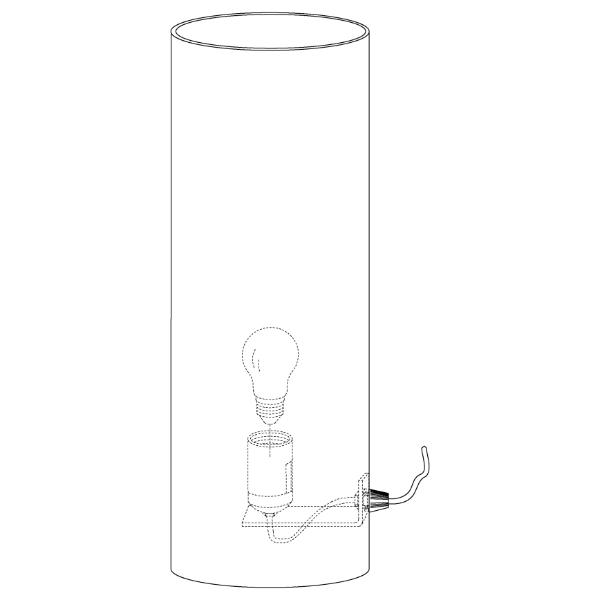 Eglo - Lâmpada de mesa 1xE27/60W/230V