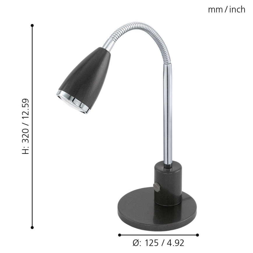 Eglo - Candeeiro de mesa LED 1xGU10/3W/230V