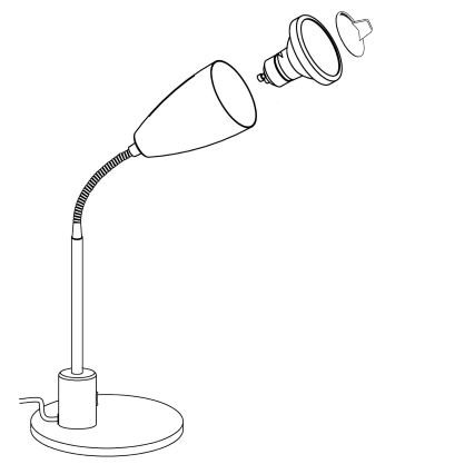 Eglo - Candeeiro de mesa LED 1xGU10/3W/230V