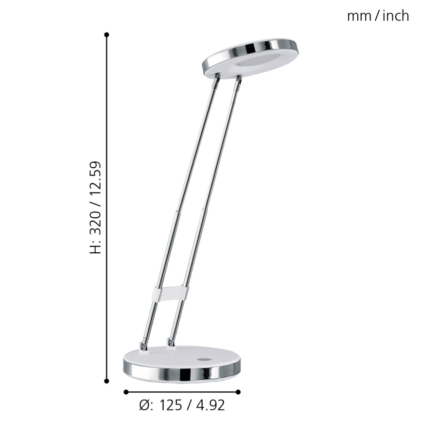 Eglo 93077 - Candeeiro de mesa LED GEXO LED/3W/230V