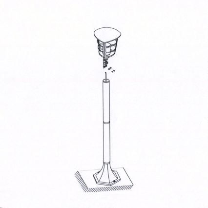 Eglo - Candeeiro LED de exterior E27/8,5W/230V IP44