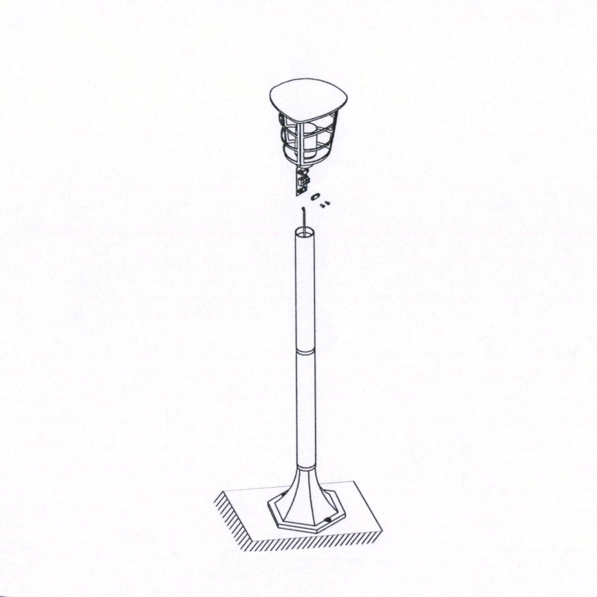 Eglo - Candeeiro LED de exterior E27/8,5W/230V IP44