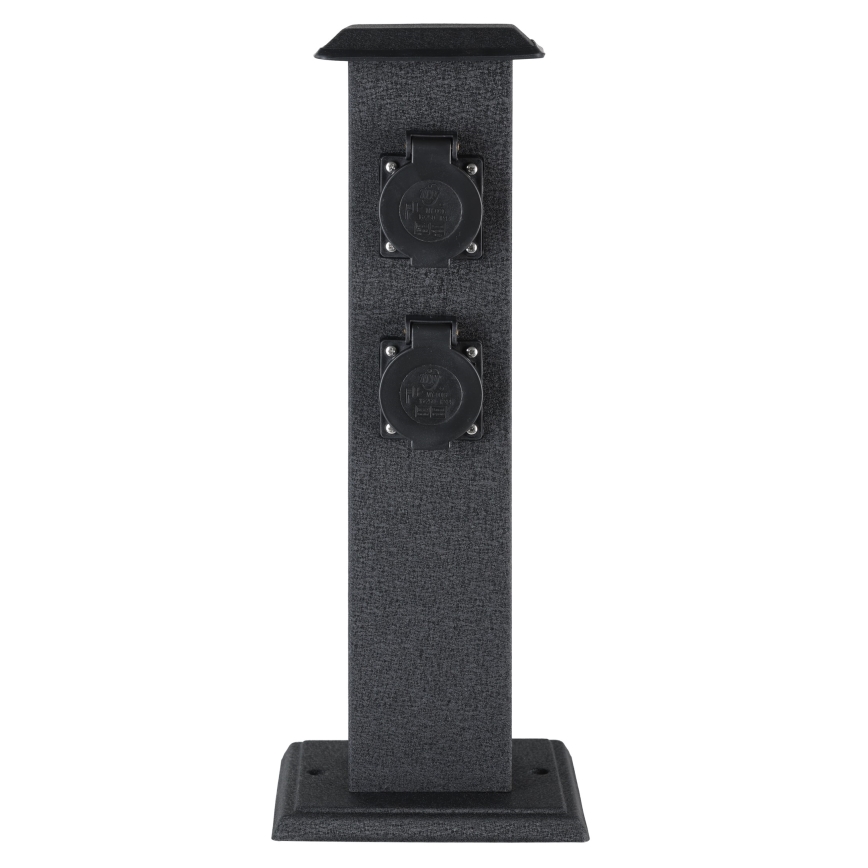 EGLO 93426 - Coluna de jardim exterior com tomadas SCHUKO IP44
