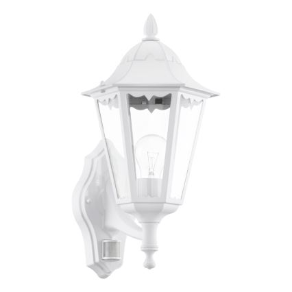 Eglo - Aplique de parede externo com sensor 1xE27/60W/230V IP44