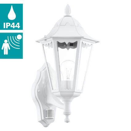 Eglo - Aplique de parede externo com sensor 1xE27/60W/230V IP44