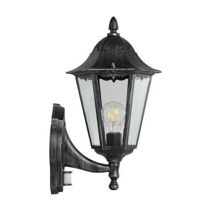 Eglo - Aplique de parede externo com sensor 1xE27/60W/230V IP44
